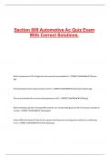 Section 609 Automotive Ac Quiz Exam With Correct Solutions&period;