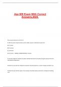 Ase 609 Exam With Correct Answers