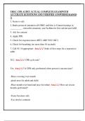 UREC CPR AUDIT ACTUAL COMPLETE EXAM&vert;WITH  ACCURATE QUESTIONS AND VERIFIED ANSWERS&vert;GRADED  A 