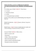 NURS 3333 FINAL ACTUAL COMPLETE EXAM&vert;WITH   ACCURATE QUESTIONS AND VERIFIED ANSWERS&vert;GRADED   A