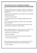 NURS 333 QUIZ 2 ACTUAL COMPLETE EXAM&vert;WITH  ACCURATE QUESTIONS AND VERIFIED ANSWERS&vert;GRADED  A