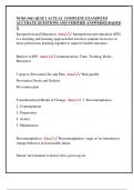 NURS 5461 QUIZ 1 ACTUAL COMPLETE EXAM&vert;WITH  ACCURATE QUESTIONS AND VERIFIED ANSWERS&vert;GRADED  A 