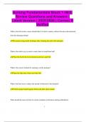 Nursing Fundamentals Block 1 HESI Review Questions and Answers &vert; Latest Version &vert; 2025&sol;2026 &vert; Correct &  Verified