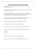 CLINIC THEORY BUNDLED QUESTIONS AND ANSWERS