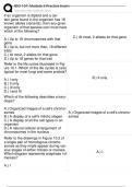 BIO 101&lowbar; Module 3 Practice Exam