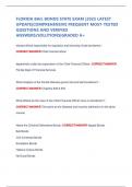 FLORIDA BAIL BONDS STATE EXAM &vert;2025 LATEST UPDATE&vert;COMPREHENSIVE FREQUENT MOST-TESTED QUESTIONS AND VERIFIED ANSWERS&sol;SOLUTIONS&vert;GRADED A&plus;