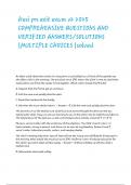 Hesi pn exit exam v2 2025 COMPREHENSIVE QUESTIONS AND VERIFIED ANSWERS&sol;SOLUTIONS &vert;MULTIPLE CHOICES &vert;solved