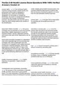 Florida 2-40 Health License Exam Questions With 100&percnt; Verified Answers Graded A&plus;