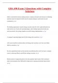 GBA 490 Exam 3 Questions with Complete  Solutions 