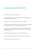 Community Health HESI 2025