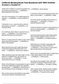 California Boating Exam Test Questions with 100&percnt; Verified Answers &vert; Graded A&plus;