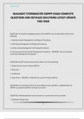 WALMART STORMWATER SWPPP EXAM COMPLETE QUESTIONS AND DETAILED SOLUTIONS LATEST UPDATE THIS YEAR