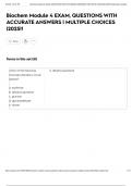 Biochem Module 4 EXAM&comma; QUESTIONS WITH ACCURATE ANSWERS &vert; MULTIPLE CHOICES &vert;2025&excl;&excl;