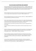 HSA 4191 QUIZ -6 QUESTIONS AND ANSWERS