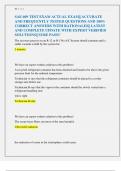 SAE 609 TEST EXAM ACTUAL EXAM&vert;&vert; ACCURATE  AND FREQUENTLY TESTED QUESTIONS AND 100&percnt;  CORRECT ANSWERS WITH RATIONALES&vert;&vert; LATEST  AND COMPLETE UPDATE WITH EXPERT VERIFIED  SOLUTIONS&vert;&vert; SURE PASS&excl;&excl;
