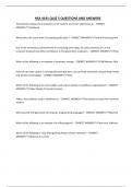 HSA 4191 QUIZ 5 QUESTIONS AND ANSWERS