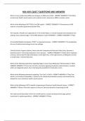 HSA 4191 QUIZ 7 QUESTIONS AND ANSWERS