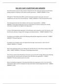 HSA 4191 QUIZ 3 QUESTIONS AND ANSWERS