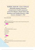 NUR504 &sol; NUR 504 - Exam 5 &lpar;Newest 2025&sol;2026 Update&rpar; advanced comprehensive health assessment across the lifespan &vert; Study Guide with Questions and Verified Answers &vert; 100&percnt; Correct &vert; Graded A - STU 