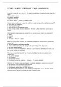 COMP 126 MIDTERM QUESTIONS & ANSWERS