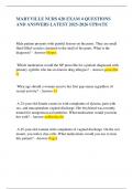 MARYVILLE NURS 620 EXAM 4 QUESTIONS AND ANSWERS LATEST 2025-2026 UPDATE