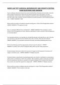 MICRO LAB TEST 6 MEDICAL MICROBIOLOGY AND GROWTH CONTROL EXAM QUESTIONS AND