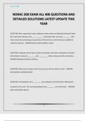 NORAC 200 EXAM ALL 400 QUESTIONS AND DETAILED SOLUTIONS LATEST UPDATE THIS YEAR