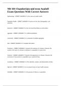 NR 503 Chamberlain mid term Anabell Exam Questions With Correct Answers