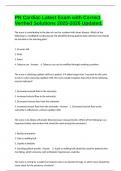 PN Cardiac Latest Exam with Correct Verified Solutions 2025-2026 Updated&period;
