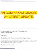 RN COMP EXAM GRADED A&plus; LATEST UPDATE&period;