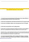 RN COMPREHENSIVE ONLINE PRACTICE 2025 B WITH NGN EXAM QUESTIONS AND ANSWERS GRADED A&plus; 100&percnt; VERIFIED&period;