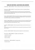 NURS 487 MIDTERM 1 QUESTIONS AND ANSWERS