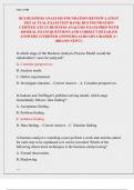 BCS BUSINESS ANALYSIS FOUNDATION REVIEW LATEST 2025 ACTUAL EXAM TEST BANK&vert; BCS FOUNDATION CERTIFICATE IN BUSINESS ANALYSIS EXAM PREP WITH 400 REAL EXAM QUESTIONS AND CORRECT DETAILED ANSWERS &lpar;VERIFIED ANSWERS&rpar; ALREADY GRADED A&plus; &lpar;BRAND NEW&excl;&excl;&rpar;