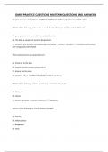 OMM PRACTICE QUESTIONS MIDTERM QUESTIONS AND ANSWERS