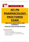 2023 ATI PN Pharmacology &ndash; Proctored Exam &vert; Verified Questions & Answers &vert; NCLEX NGN Style