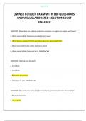OWNER BUILDER EXAM WITH 180 QUESTIONS AND WELL ELABORATED SOLUTIONS JUST RELEASED