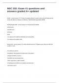 NSC 332&colon; Exam &num;1 questions and answers graded A&plus; updated