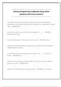 Electrical Engineering Certification Study Guide questions with correct answers&period;