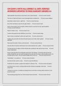 CM EXAM 3 WITH ALL CORRECT & 100&percnt; VERIFIED ANSWERS&vert;UPDATED TO PASS&vert;ALREADY GRADED A&plus;