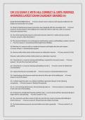 CM 313 EXAM 1 WITH ALL CORRECT & 100&percnt; VERIFIED ANSWERS&vert;LATEST EXAM&vert;ALREADY GRADED A&plus;
