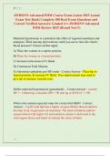 AWHONN Advanced FHM Course Exam Latest 2025 Actual Exam Test Bank&vert; Complete 300 Real Exam Questions and Correct Verified Answers&sol; Graded A&plus;&vert; AWHONN Advanced FHM Review 2025 &lpar;Brand New&excl;&excl;&rpar;