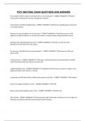 PSYC 388 FINAL EXAM QUESTIONS AND ANSWERS