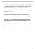 PHLTH 3460 WEEK 1 QUIZ EXAM QUESTIONS AND ANSWERS