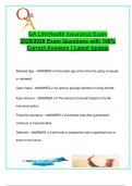 GA Life and Health Insurance Exam 2025&sol;2026 &ndash; 130&plus; Practice Questions with Correct Answers &vert; Term Life&comma; Annuities&comma; Disability&comma; COBRA & Medicaid