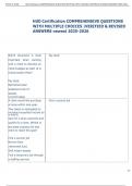 Exam &lpar;elaborations&rpar; HUD Certification  