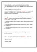 NSG504 EXAM 1  ACTUAL COMPLETE EXAM&vert;WITH  ACCURATE QUESTIONS AND VERIFIED ANSWERS&vert;GRADED  A