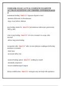 COMD 4500- EXAM 2 ACTUAL COMPLETE EXAM&vert;WITH  ACCURATE QUESTIONS AND VERIFIED ANSWERS&vert;GRADED  A 
