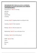 MIDTERM REVIEW NURS 1213 ACTUAL COMPLETE  EXAM&vert;WITH ACCURATE QUESTIONS AND VERIFIED  ANSWERS&vert;GRADED A 