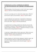 PATHO EXAM 2 ACTUAL COMPLETE EXAM&vert;WITH  ACCURATE QUESTIONS AND VERIFIED ANSWERS&vert;GRADED  A
