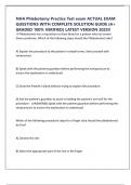 NHA Phlebotomy Practice Test exam ACTUAL EXAM QUESTIONS WITH COMPLETE SOLUTION GUIDE &lpar;A&plus; GRADED 100&percnt; VERIFIED&rpar; LATEST VERSION 2025&excl;&excl;